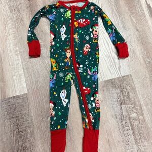 Little Sleepies Disney Christmas Bamboo Zipper Pajamas 6–12 Months